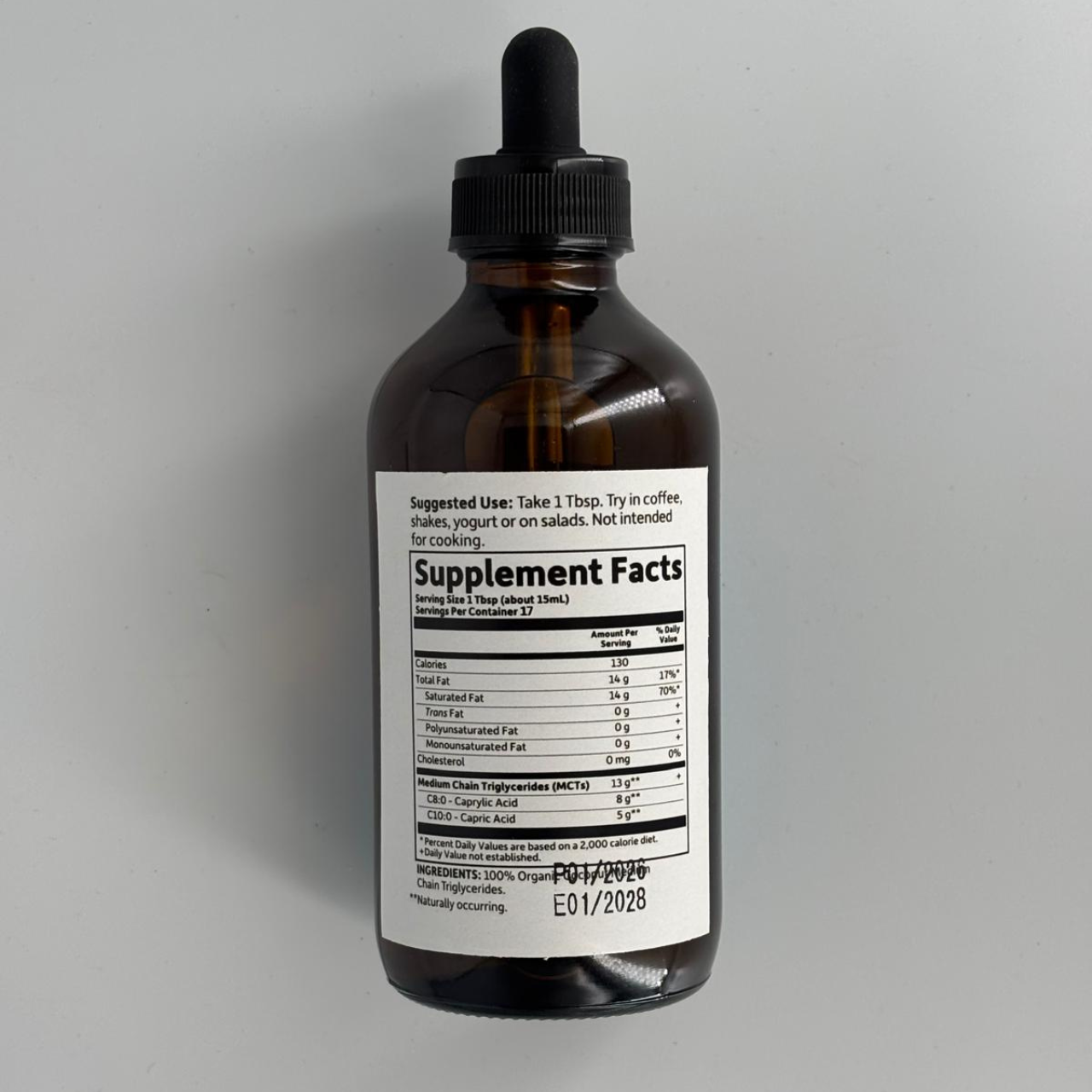 MCT Oil 250ml ام سي تي اويل - بهارات و عطارة السعيد