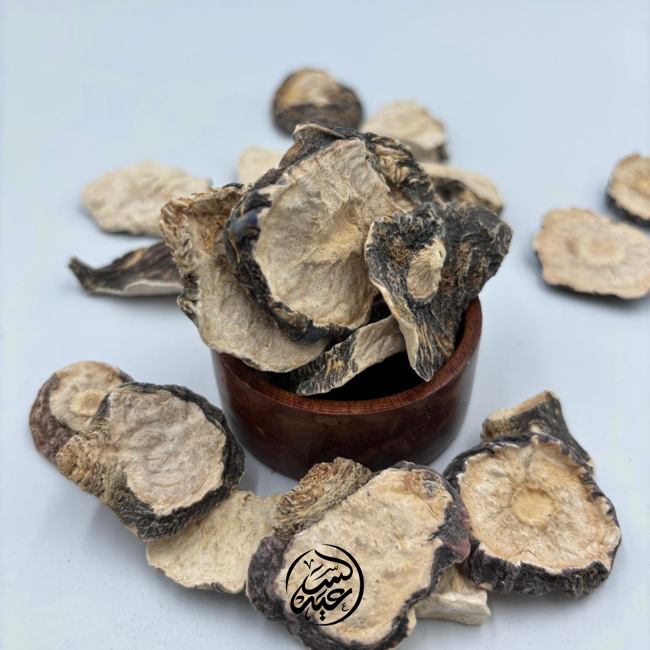 Black Maca root slices شرائح جذور الماكا السوداء - بهارات و عطارة السعيد