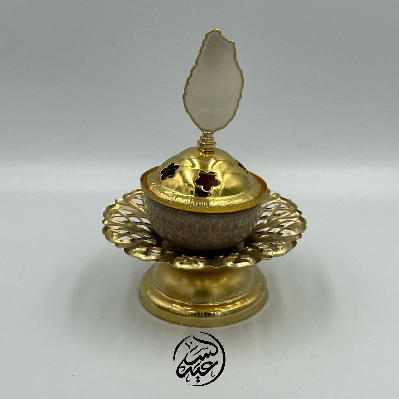 Round Marble Incense Burner مبخرة رخام مدورة - بهارات و عطارة السعيد