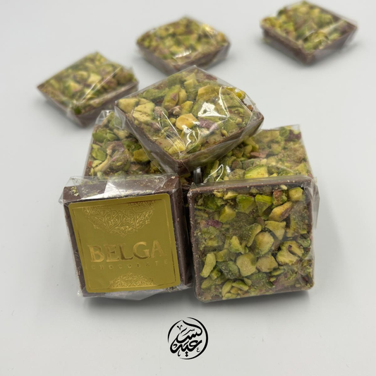 Pistachios Milk chocolate شوكولاتة بالحليب بالفستق الحلبي - بهارات و عطارة السعيد