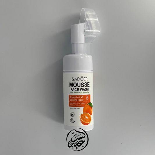 Orange Face Mousse منظف الوجه بالبرتقال مع فرشاة