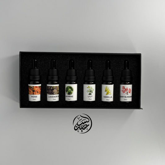 Fragrance oils set of 6 (10 ml) B مجموعة الزيوت العطرية للمباخر