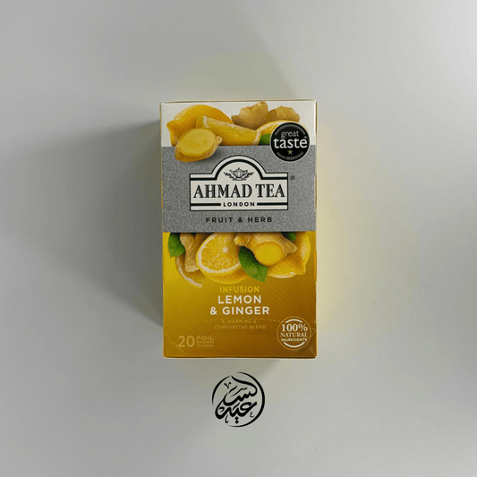 Ahmad Tea Lemon and Ginger tea شاي أحمد تي بالليمون والزنجبيل - بهارات و عطارة السعيد