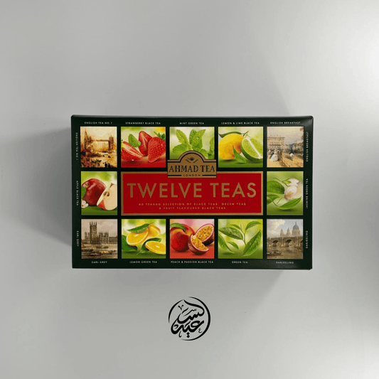 Ahmad Tea Twelve Tea package عبوة شاي أحمد تي 12 نكهة - بهارات و عطارة السعيد