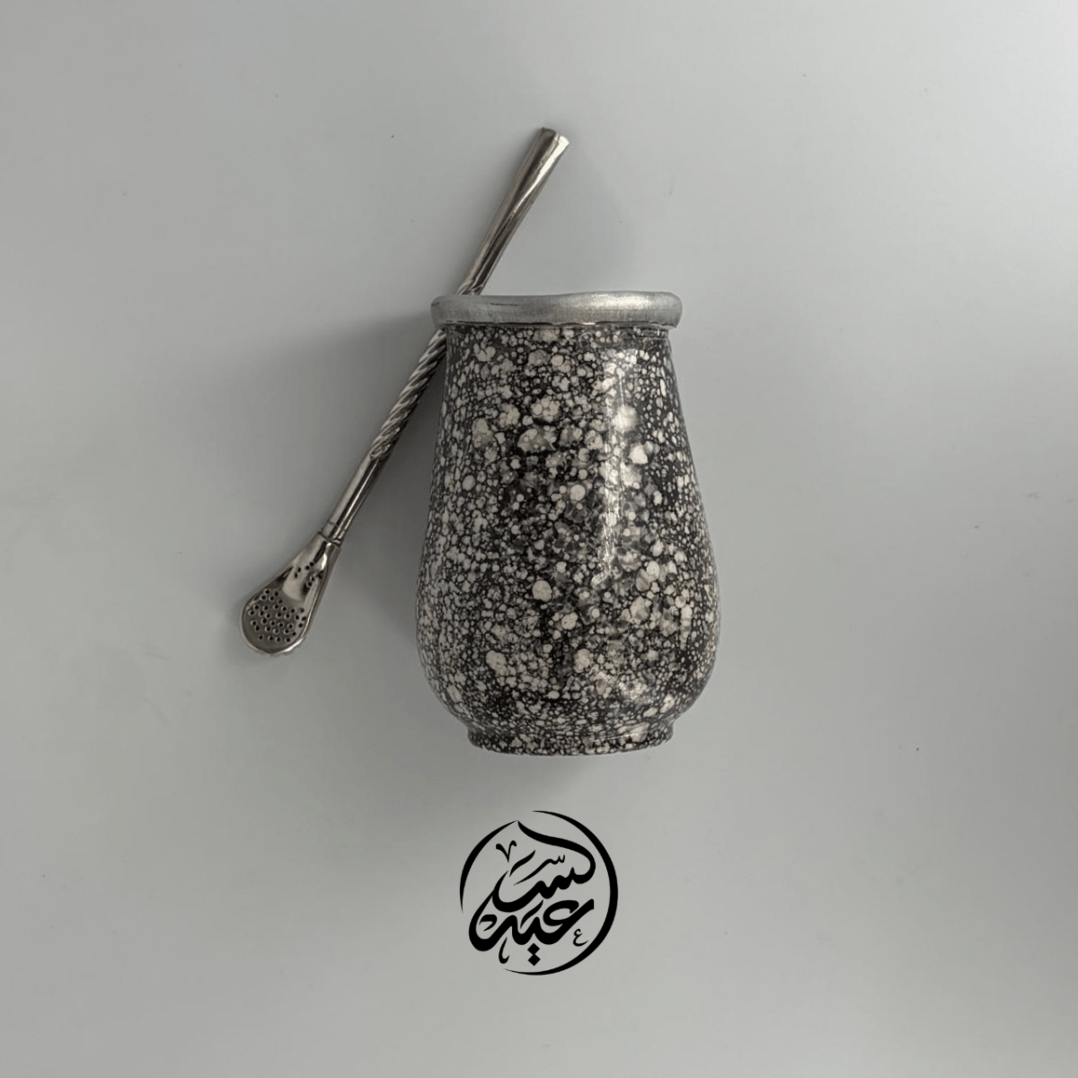 Colored Mate Cup كاسة متة ملونة مع مصاصة - بهارات و عطارة السعيد