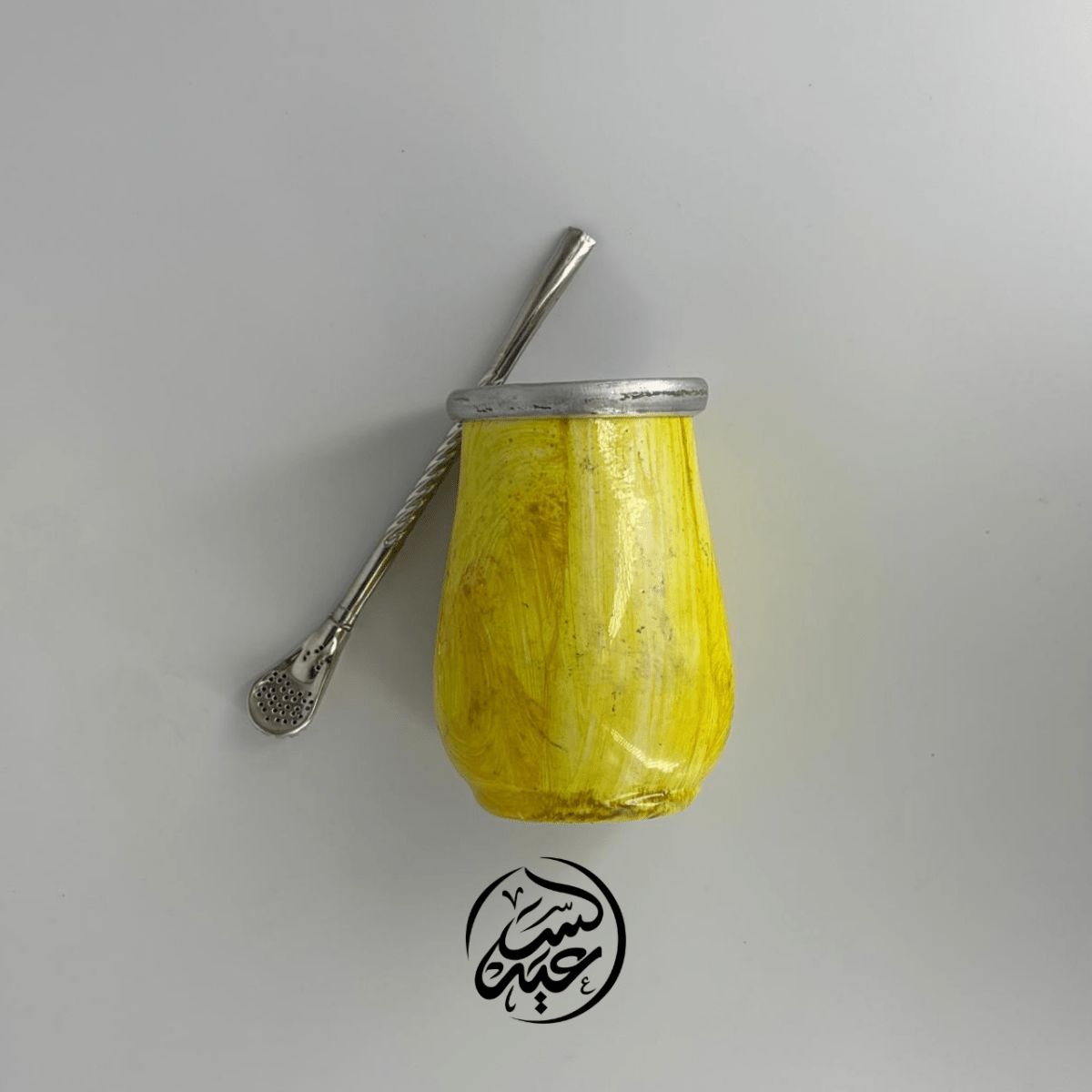 Colored Mate Cup كاسة متة ملونة مع مصاصة - بهارات و عطارة السعيد
