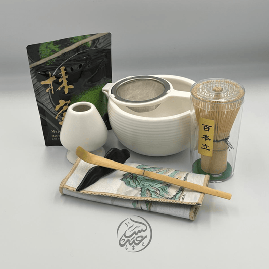 Japanese matcha ware بكج الماتشا الياباني - بهارات و عطارة السعيد