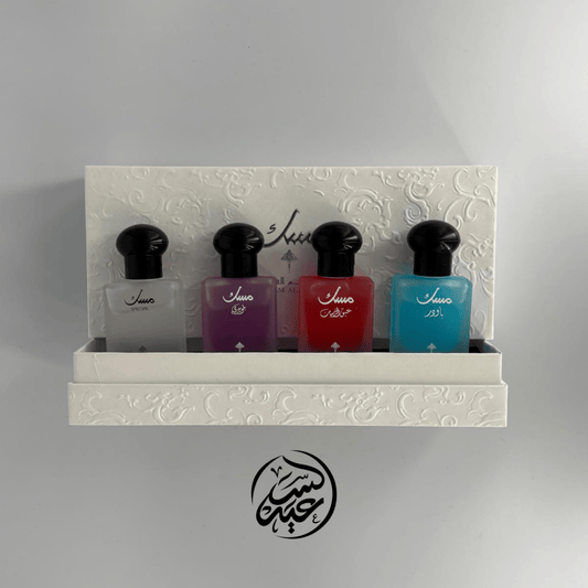 musk perfume set بكج مسك 4 قطع (دهون) - بهارات و عطارة السعيد