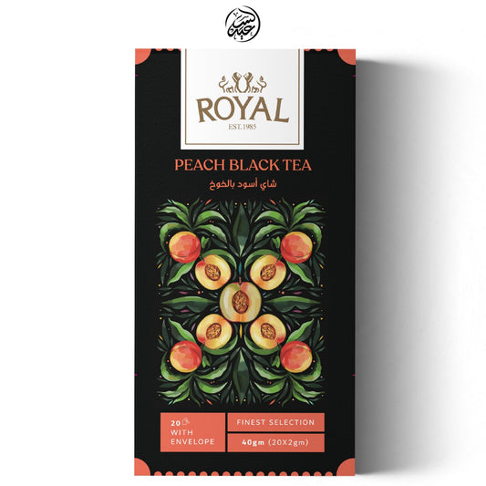 Peach black tea شاي أسود بالخوخ - بهارات و عطارة السعيد