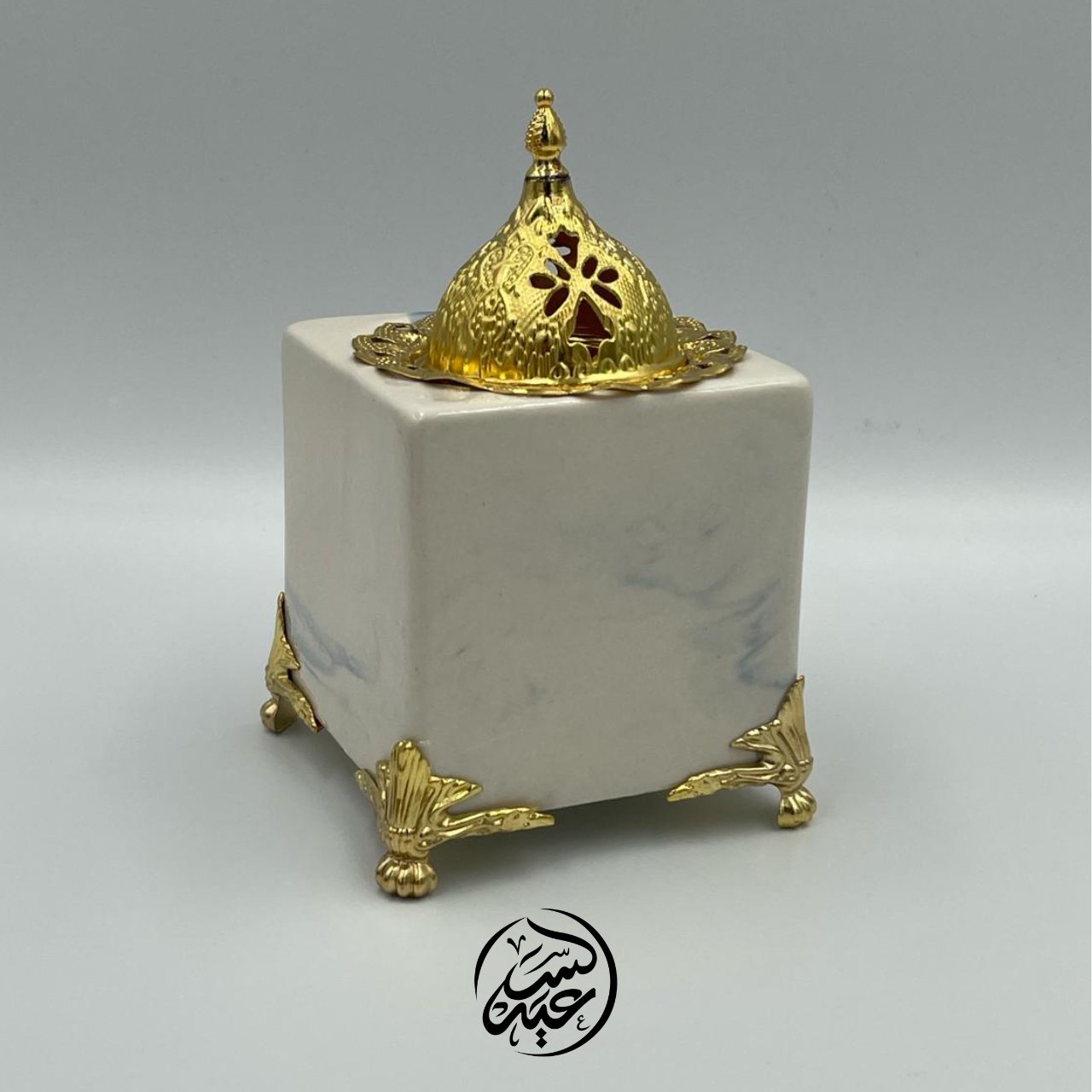 Cube Marble Incense Burner مبخرة رخام مكعب - بهارات و عطارة السعيد