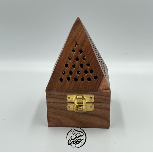 Pyramidal Wooden Incense Burner مبخرة خشب هرمي - بهارات و عطارة السعيد